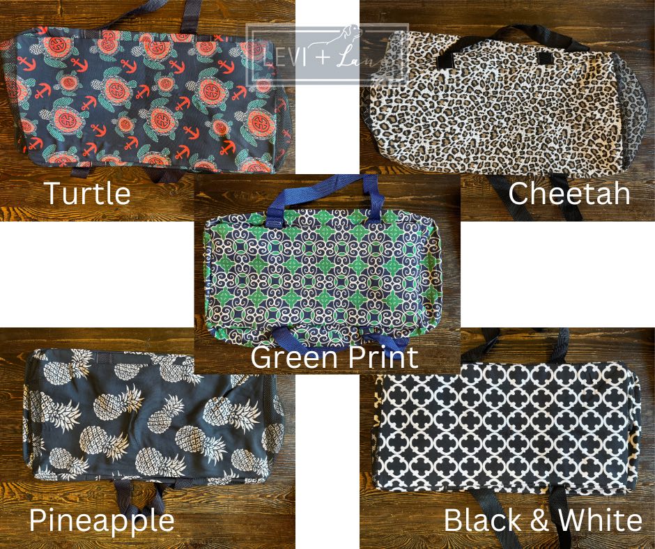 Lined utility totes