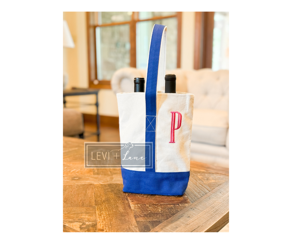 Blank Canvas Wine Bag