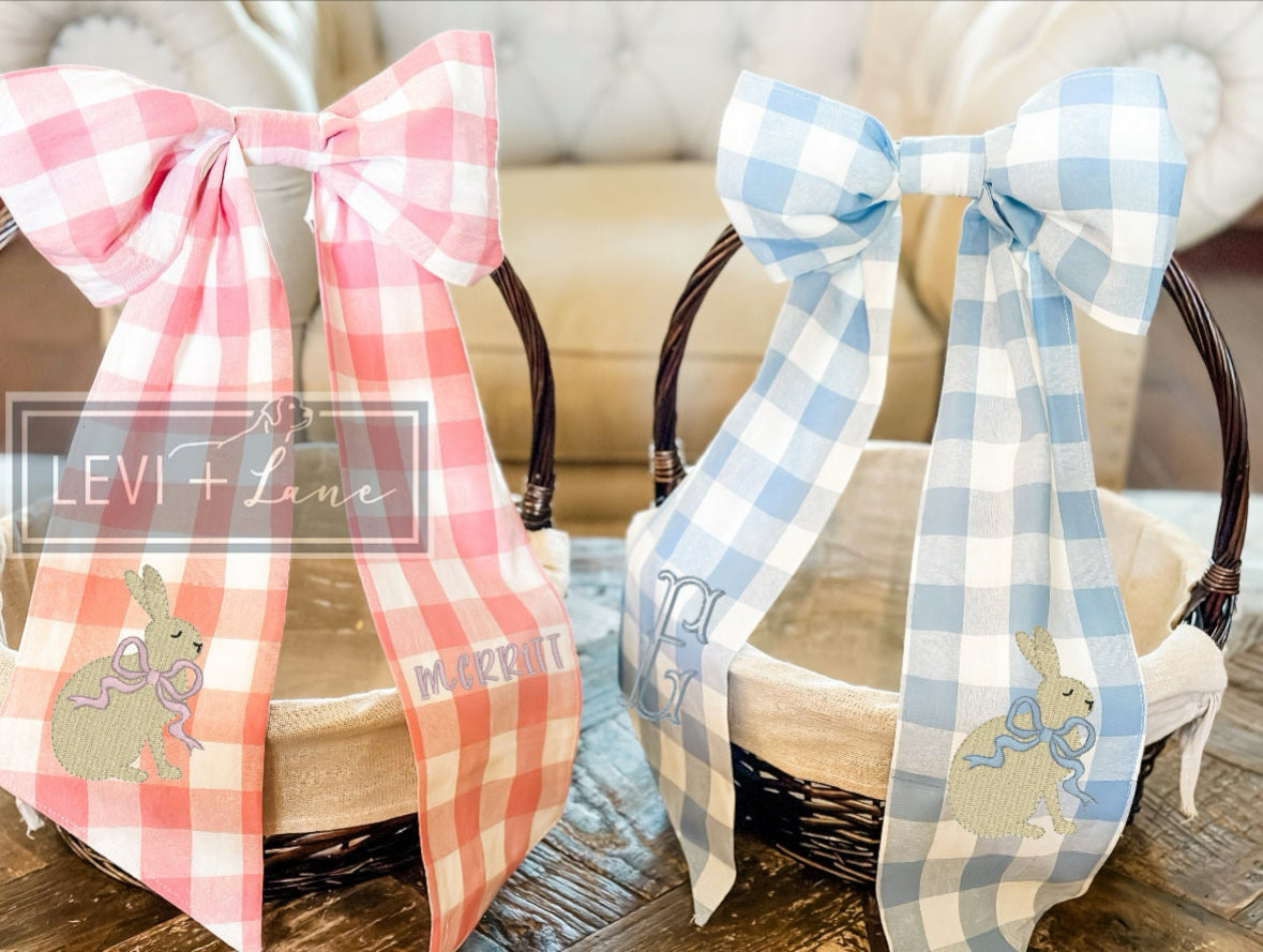 Pre-Sale- Gingham Wreath Sashes with Velcro