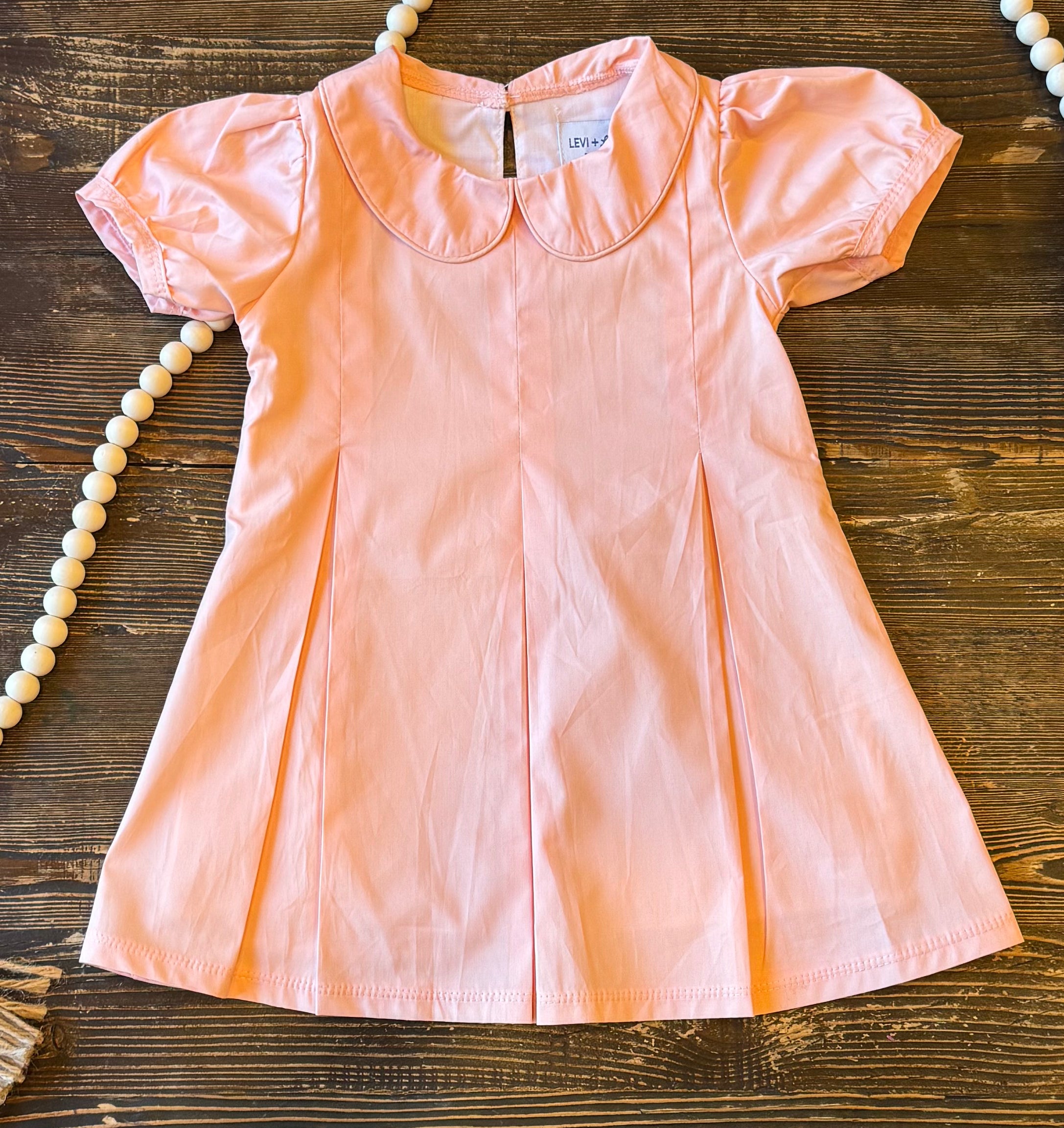 Embroidery-Ready Pleated Dress | Boutique Spring Classic | Levi & Lane 4T / White Embroidery-Ready Pleated Dress | Boutique Spring Classic | Levi & Lane 4T / White