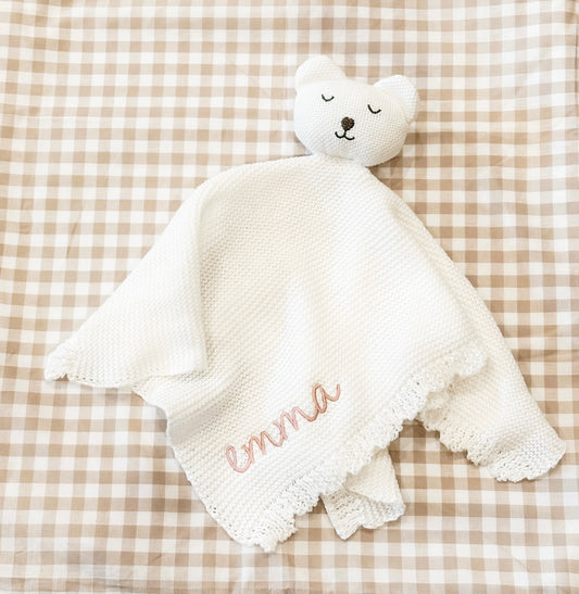 Blank Knit Bear Lovey