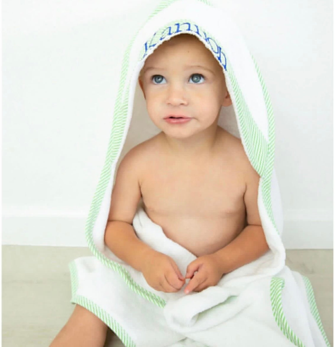 Blank Seersucker Hooded Towel