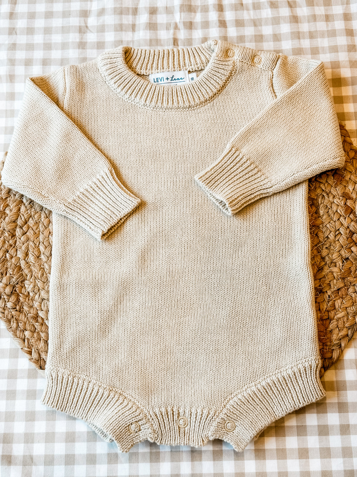 No Ruffle Decor Long Sleeve Knit No-Ruffle Romper - True-To-Size Fit – Levi and Lane Blanks
