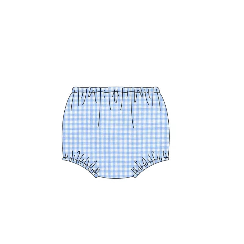 BOYS GINGHAM SWIM DIAPER COVER