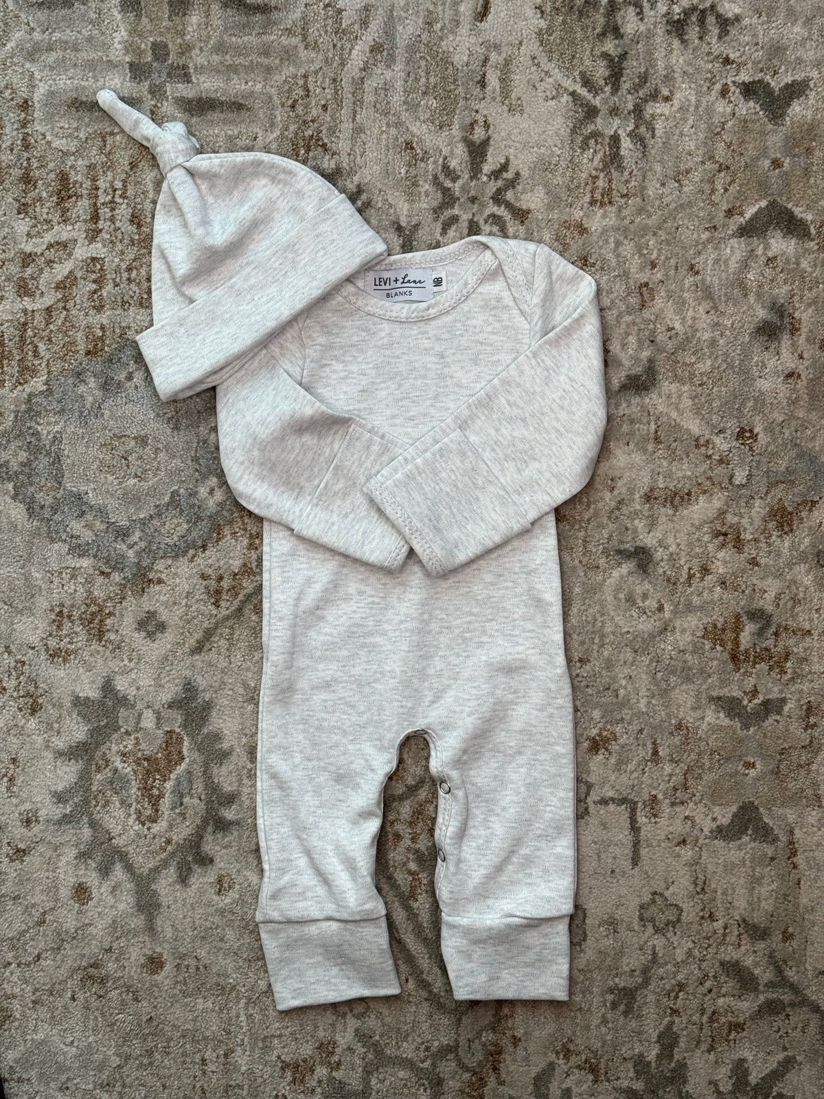 Baby Rampar Infant Romper with Hat | Embroidery Friendly Baby Set | Levi & Lane ...