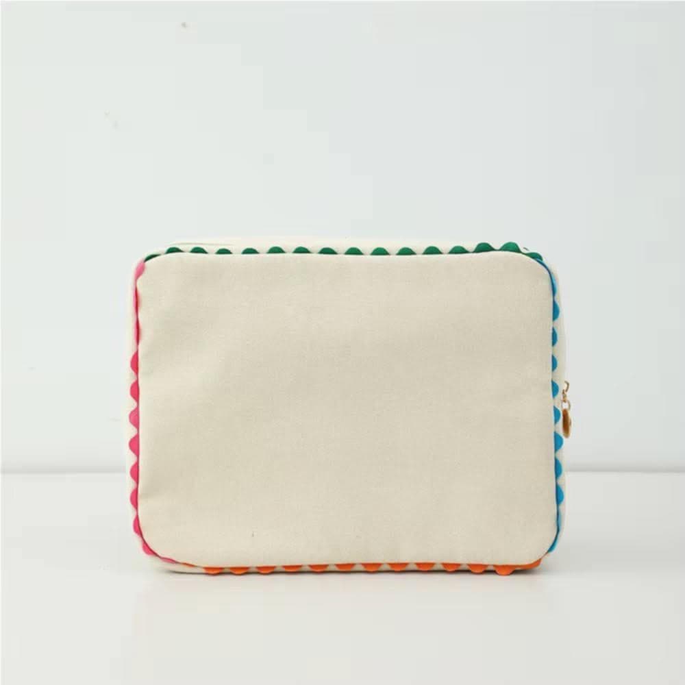 Ric Rac Cosmetic Bag | Embroidery-Ready Pouch | Levi & Lane – Levi and ...